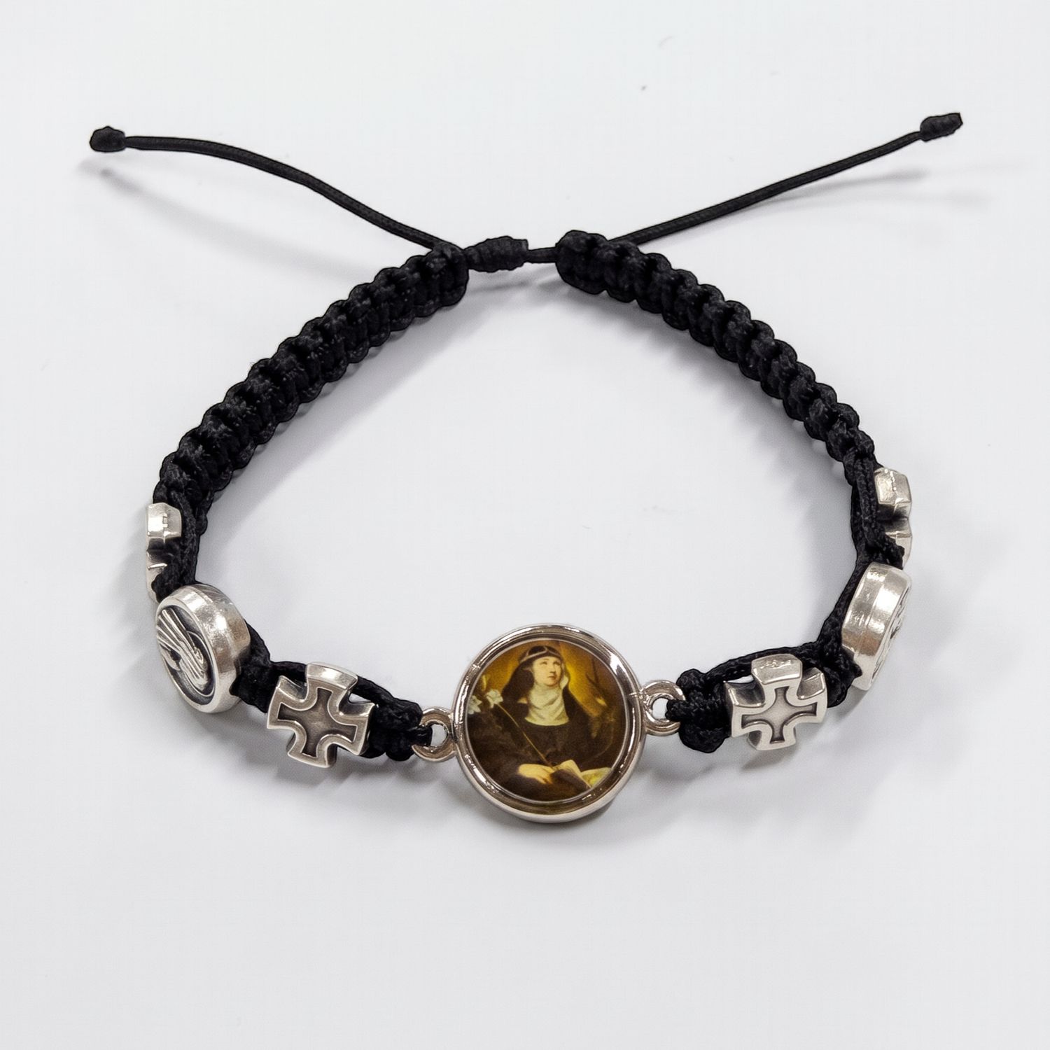 Catherine of Sweden Black Corded Bracelet