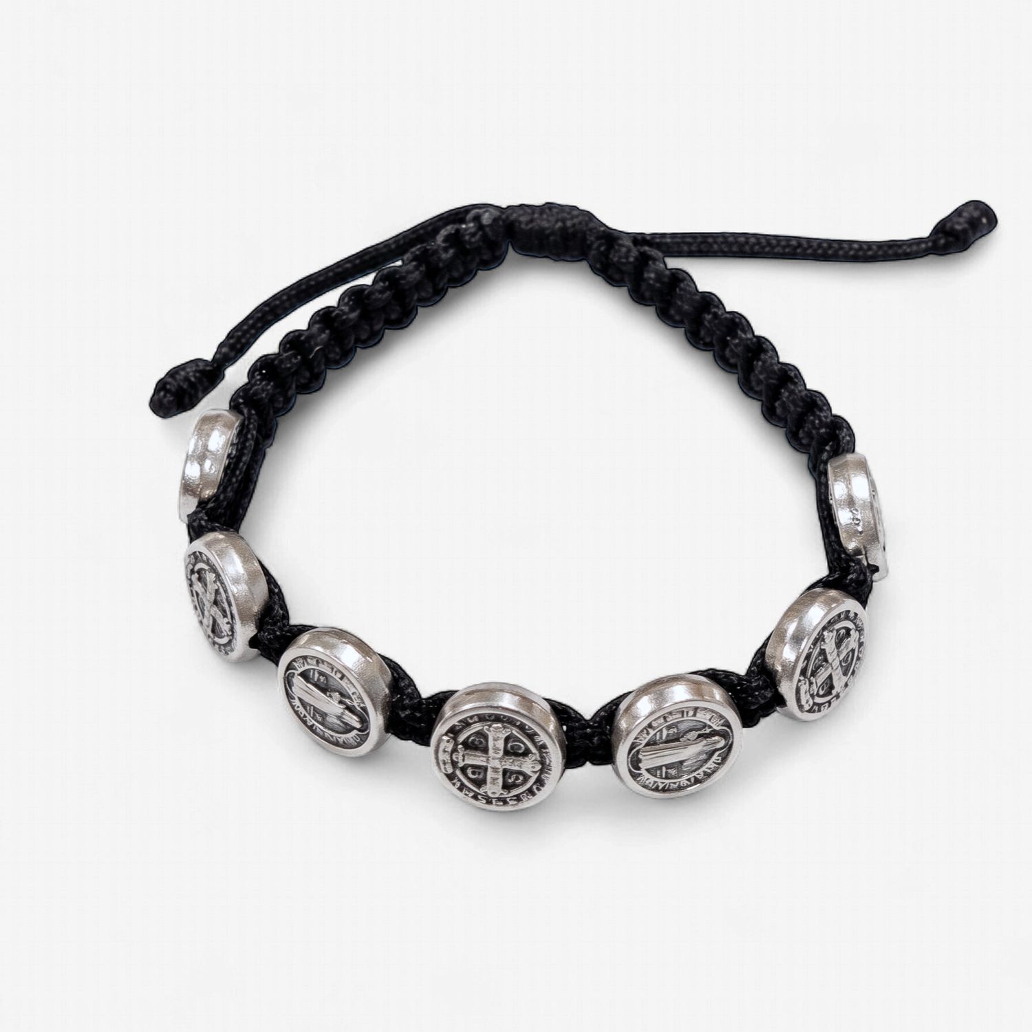 Child Sized Corded Benedict Bracelet, Color: Black