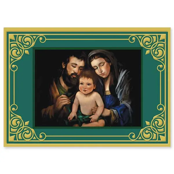 18Ct Classic Holy Family Boxed