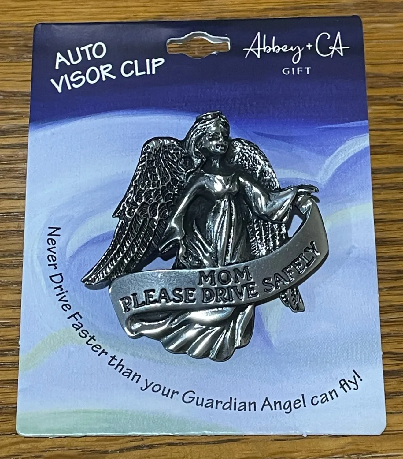 Mom Drve Safely Visor Clip