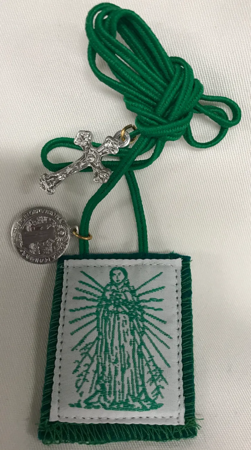 Green Mary Scapular