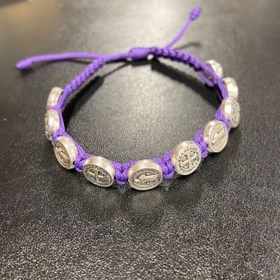 St Benedict Bracelet Dk Purple