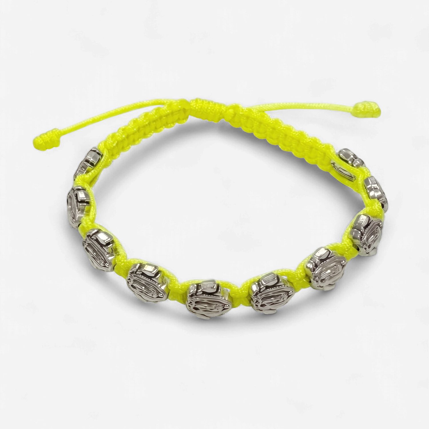 Guadalupe Corded Bracelet, Color: Neon Yellow