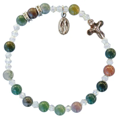 6mm Multicolor Onyx Ros Braclt
