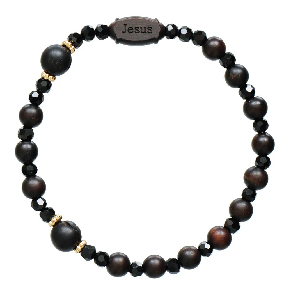 6mm Dark Jujube Wood Ros Brclt