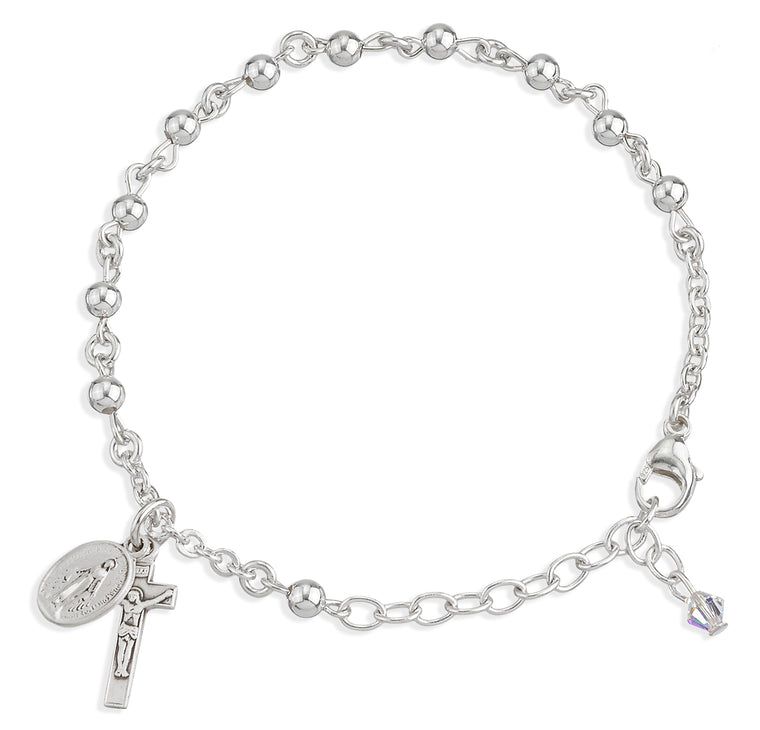 SS Round Rosary Bracelet 2