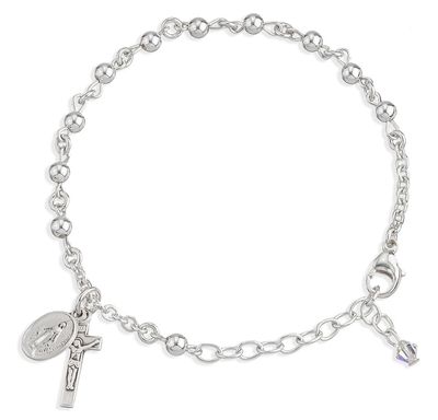 SS Round Rosary Bracelet 2