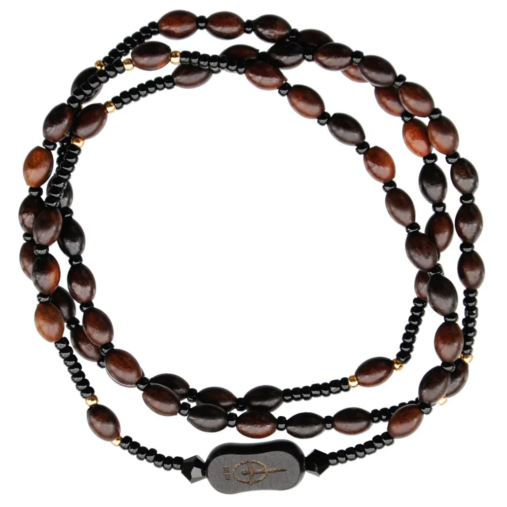 4mm Juju Oval Wood Twist Brclt