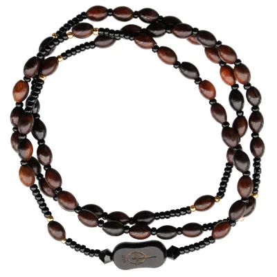 4mm Juju Oval Wood Twist Brclt