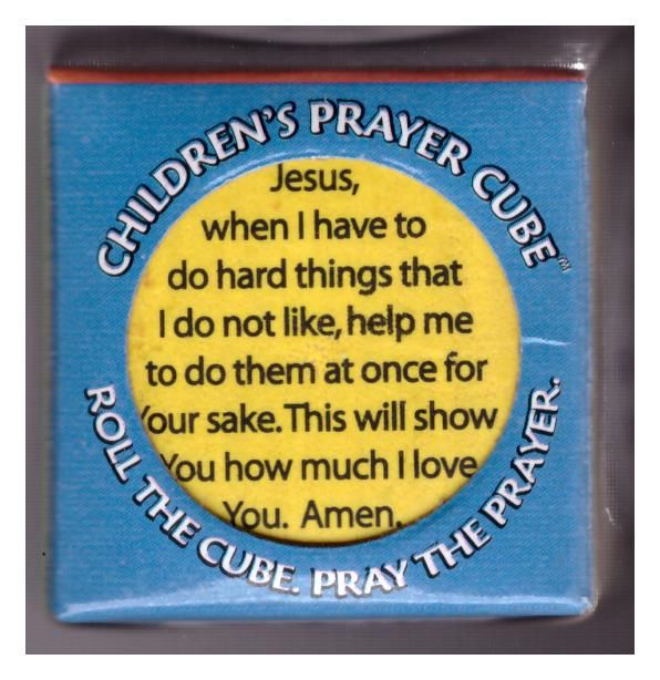 Children Prayer Cube