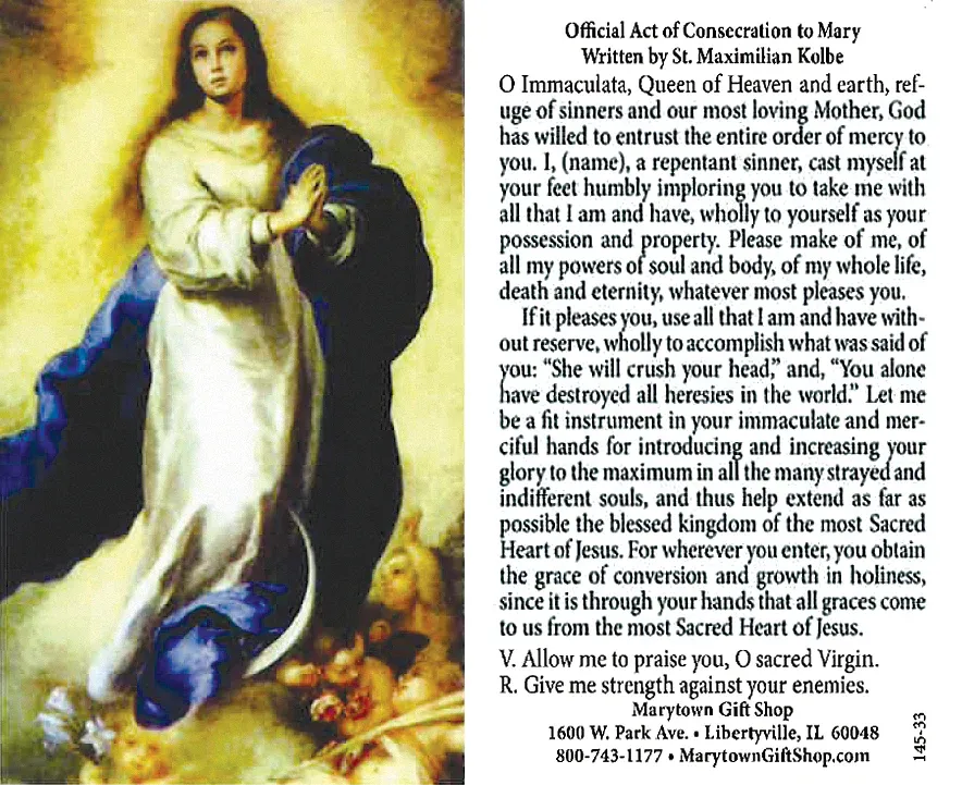 Act of Consecration Card 25Pk