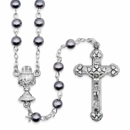 Hematite Communion Rosary 1
