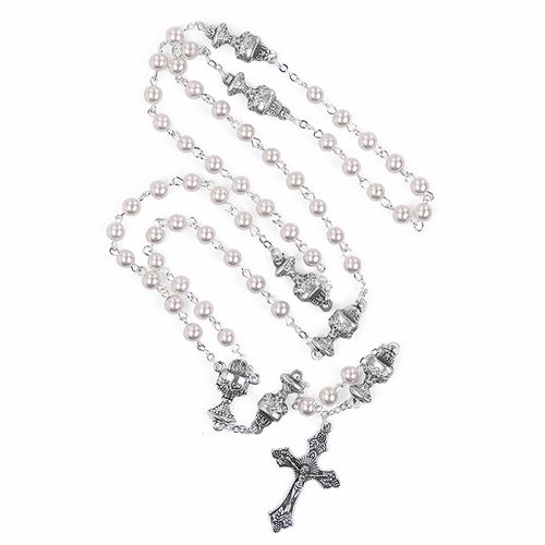 Pink Communion Rosary