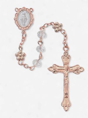 Imm Rose Gold Crystal Rosary