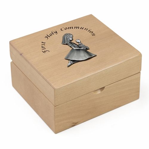 Girl 1st Communion Wood Box