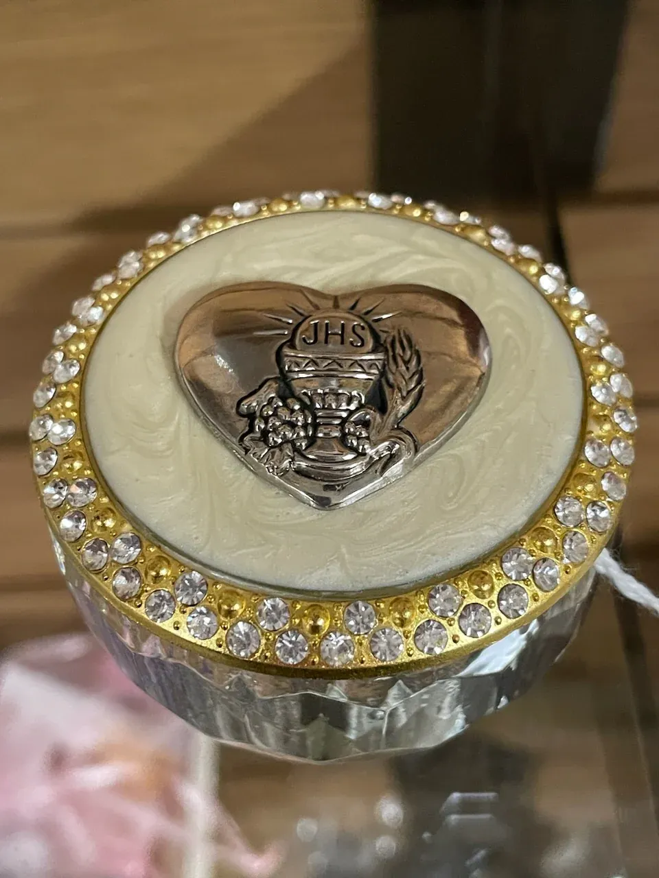 Round Communion Glass Box