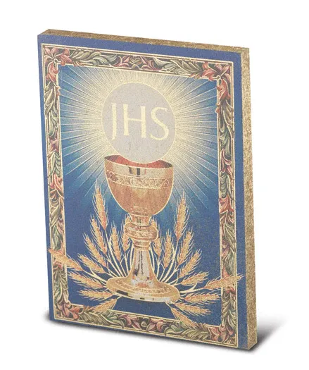 Sm Gold Chalice Plaque Embosse