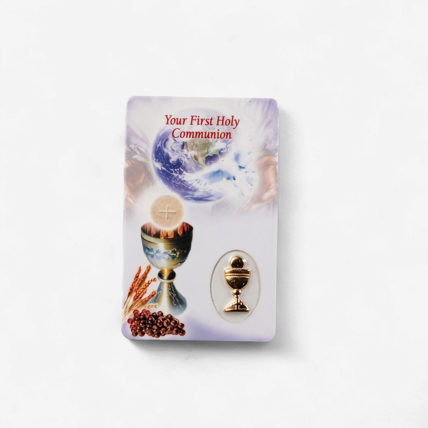 Holy Com Prayer Card W/Chalice