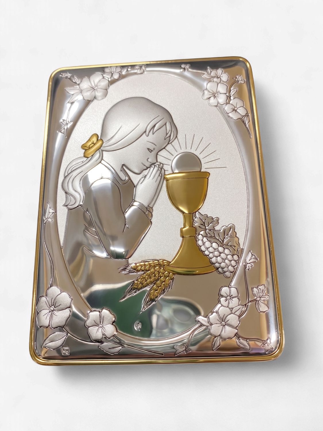 Communion Girl Plaque 4"X2.75"