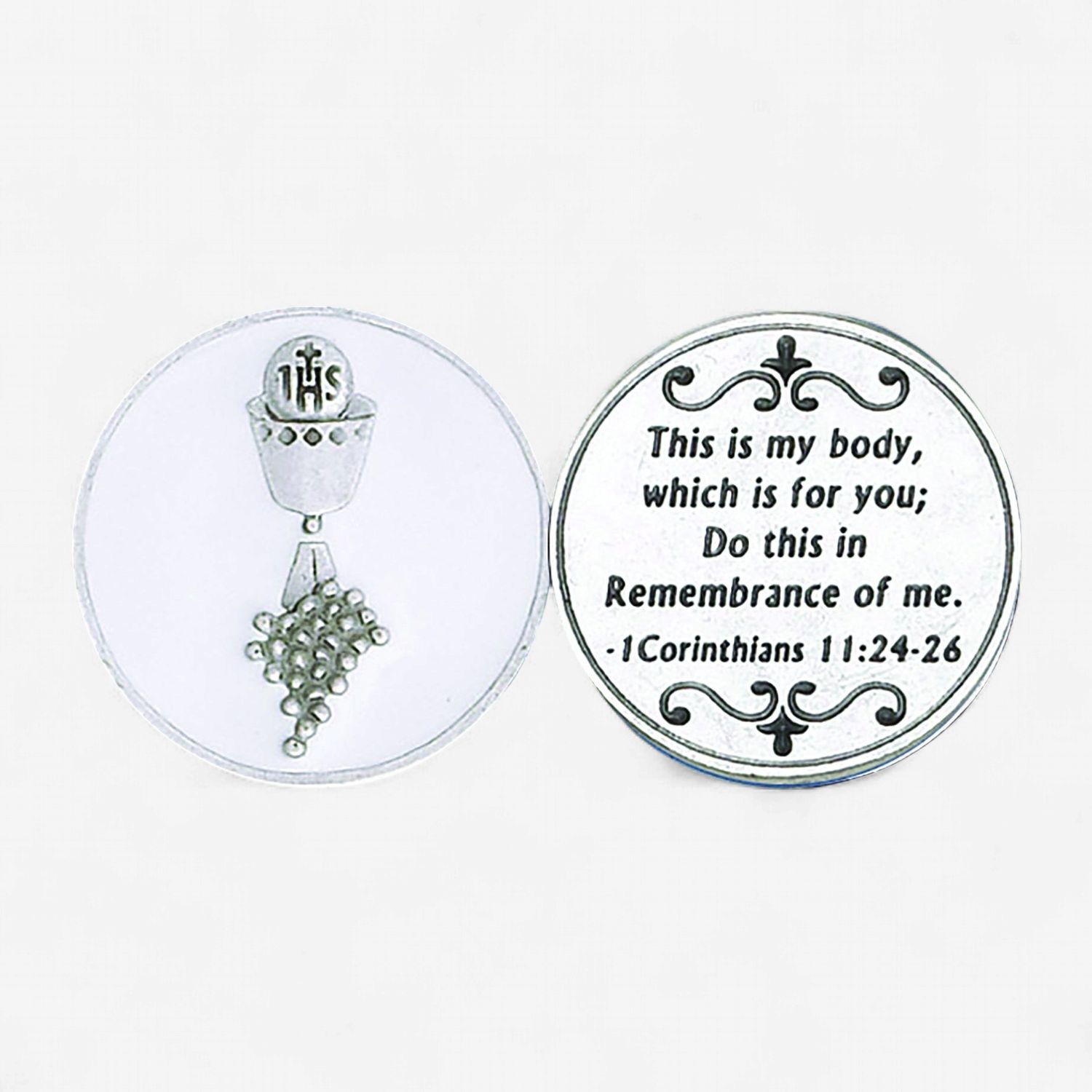 Communion Coin White Chal/Grap