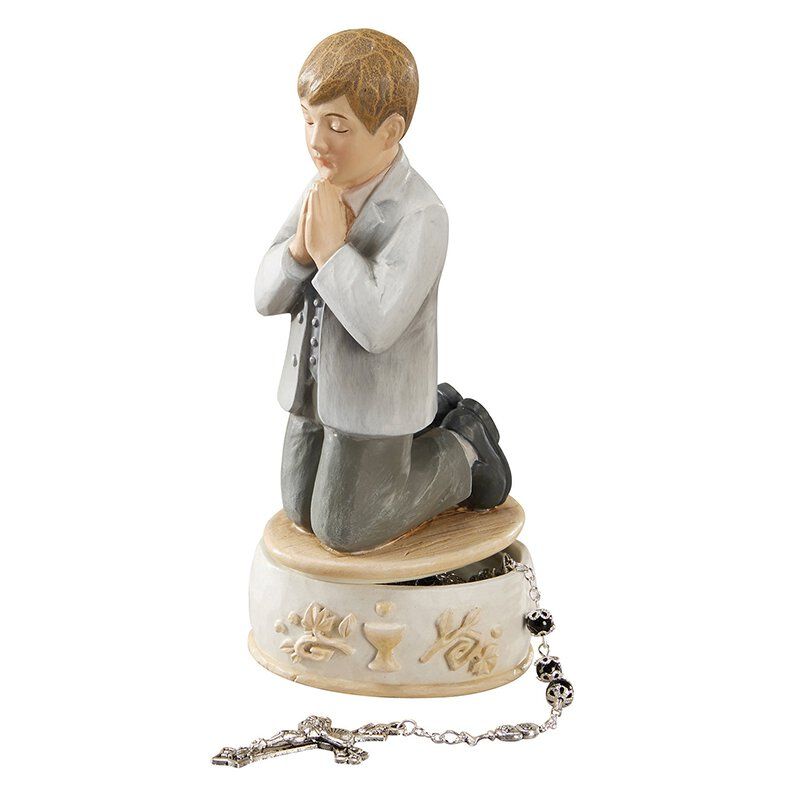 Kneeling Boy Communion Ros Box