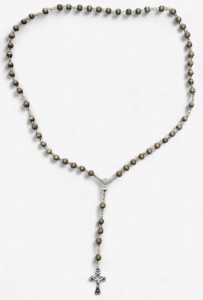Brown Wood Communion Rosary 2