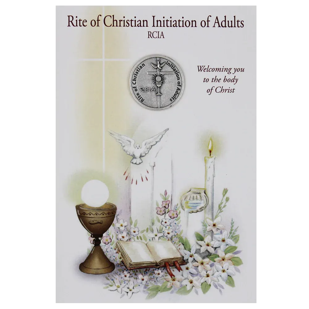 Rcia Greeting Card With Coin