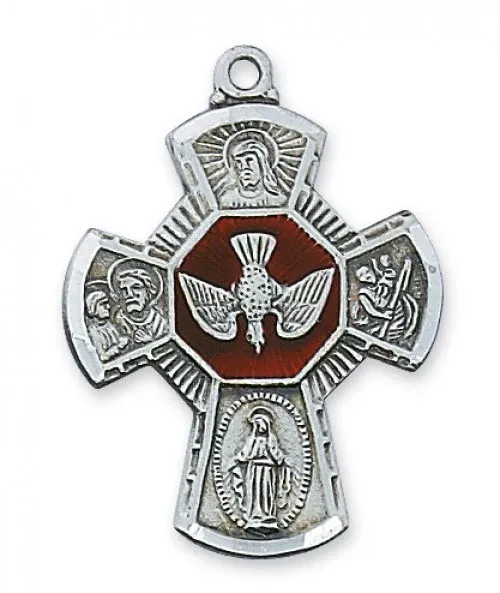 SS 4-Way Red Holy Spirit 24"Ch