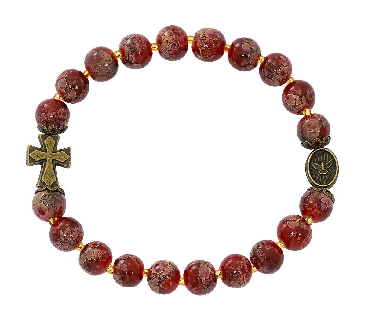 Red Holy Spirit Stretch Brclt