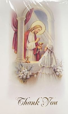 Girl Communion Thank You Cards