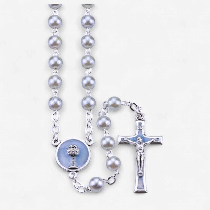 Blue Bead Communion Rosary