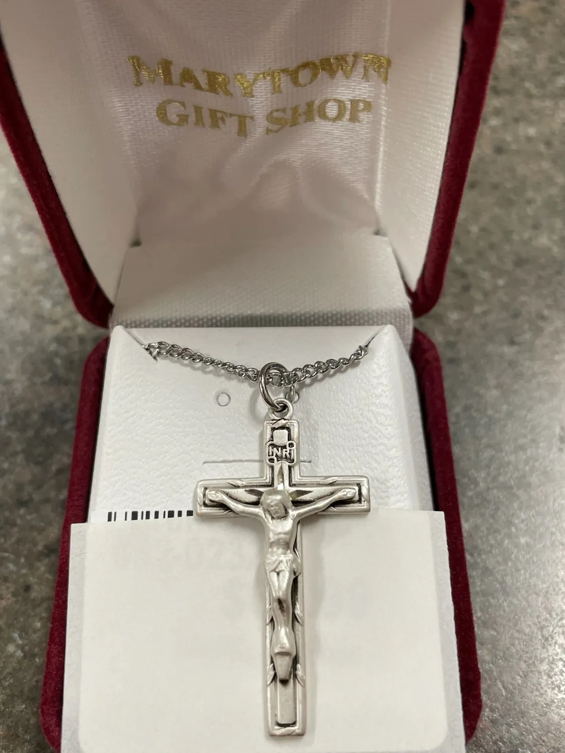 SS Crucifix 18" Ch &amp; Bx