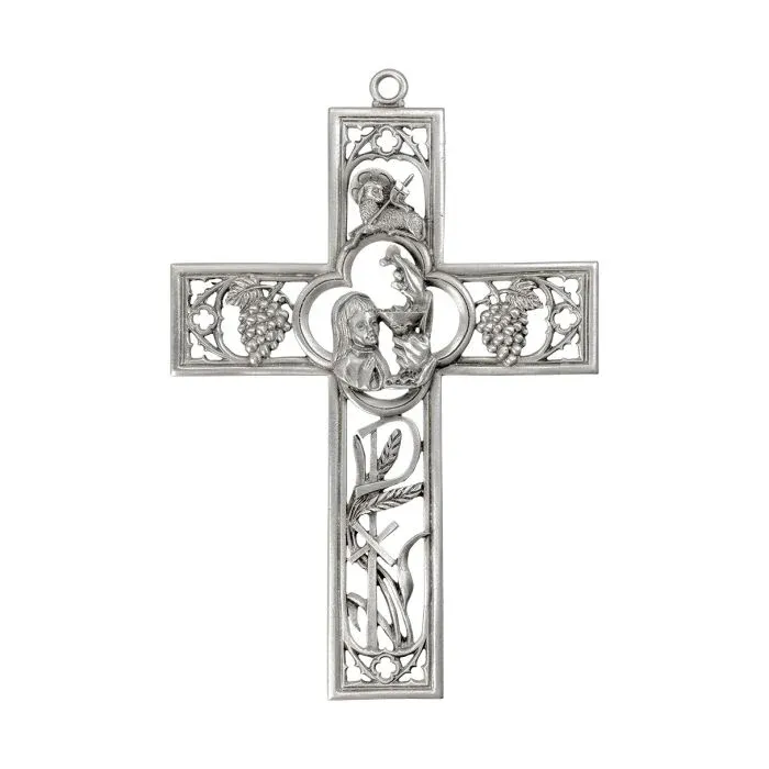 6" Pewter Comm Cross Girl