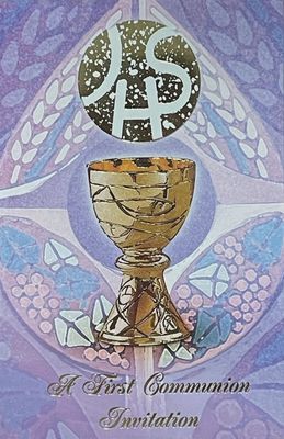 First Comm Chalice Invites