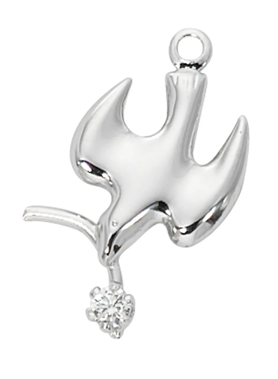 SS 16/18" Dove W/Cz Branch