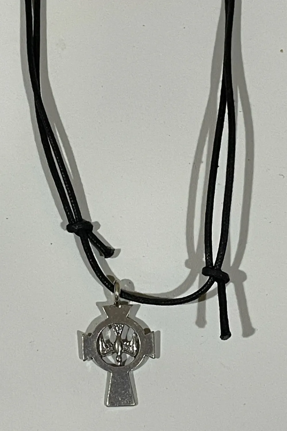 Pewter Confirmation Cross/Cord
