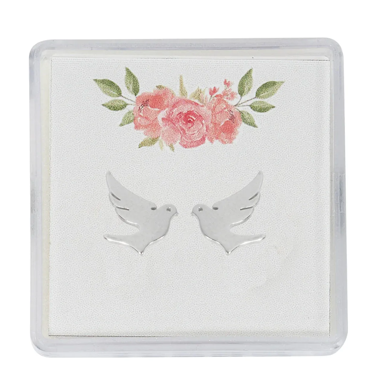 Dove Silver Stud Earrings