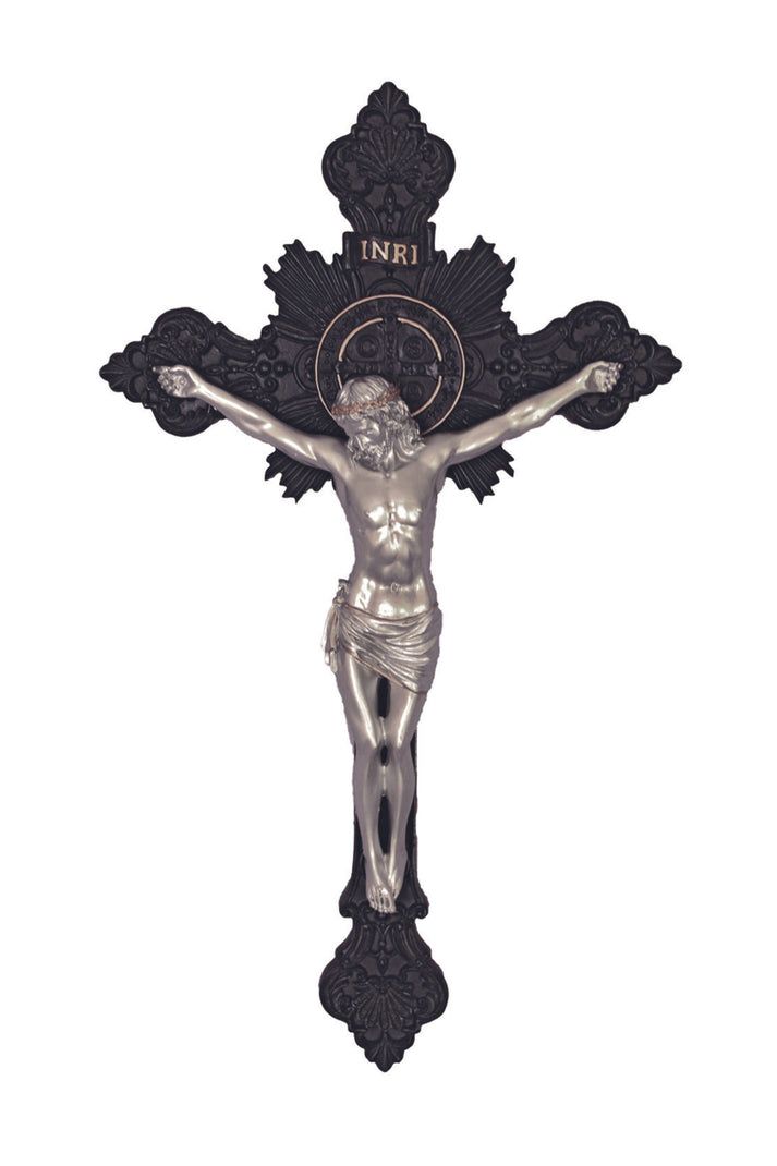 St Benedict Crucifix 7.75" Blk