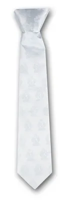 White Chalice Brocade Tie