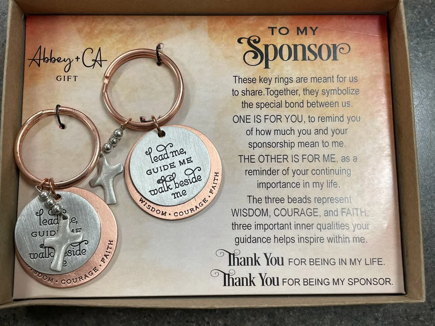 Sponsonsor Key Ring