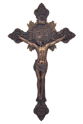 St Benedict Crucifix Bronze 14"