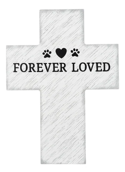 Pet Memorial Cross Loved
