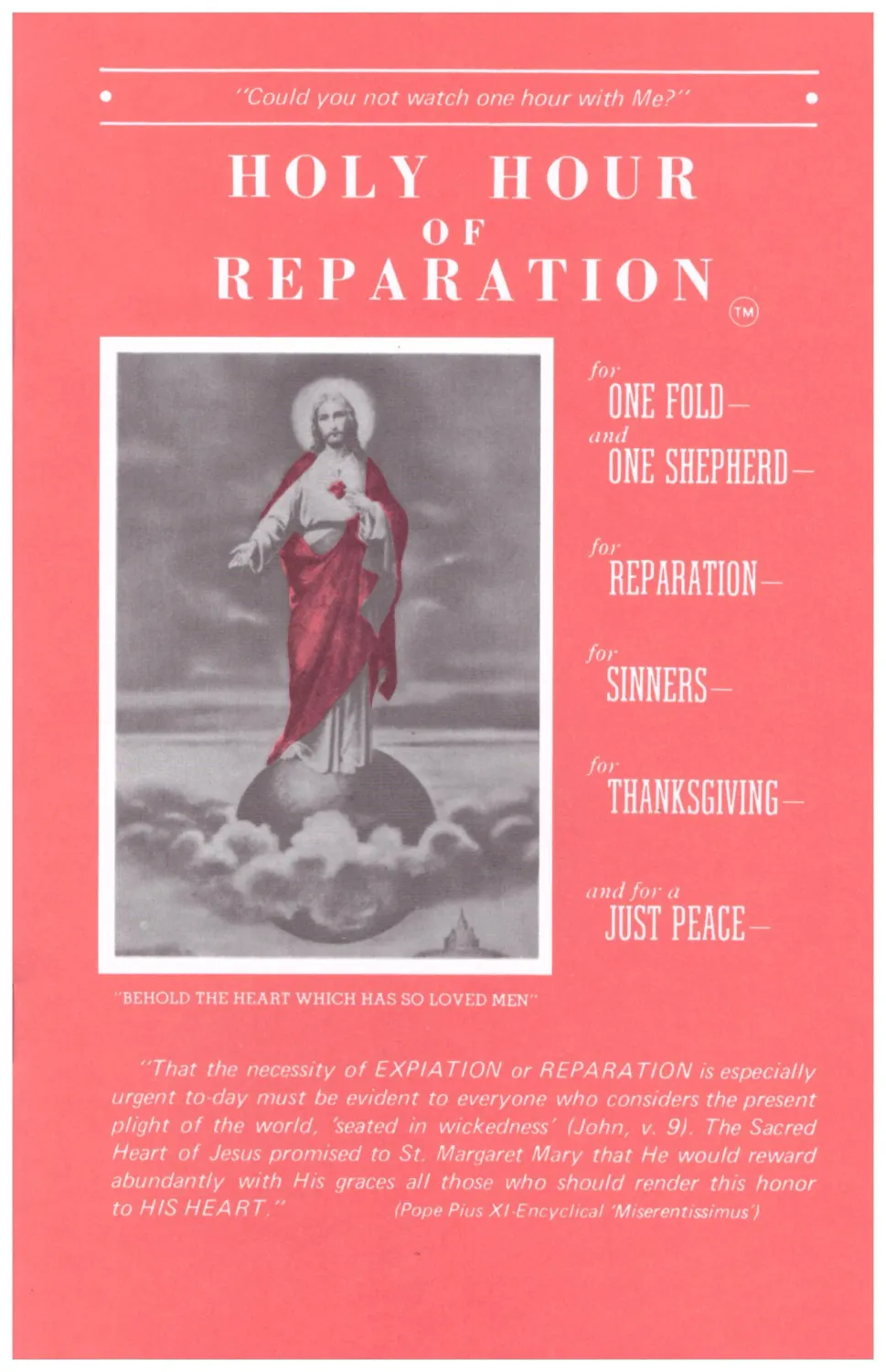 Holy Hour of Reparation