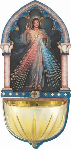 Divine Mercy Holy Water Ft 5"
