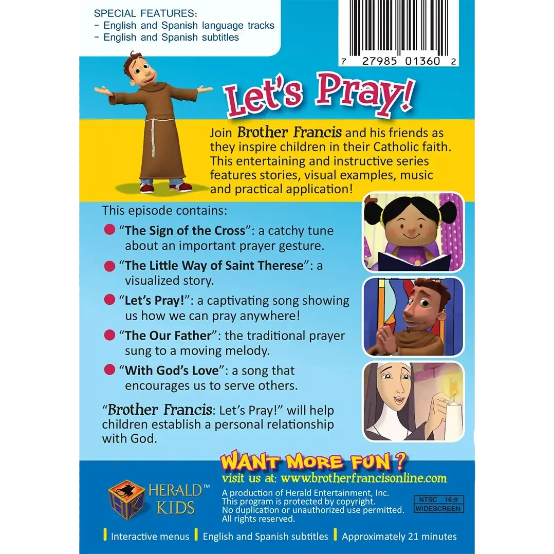 Brother Francis Lets Pray Dvd