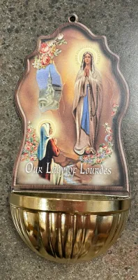 Our Lady of Lourdes Font Gold