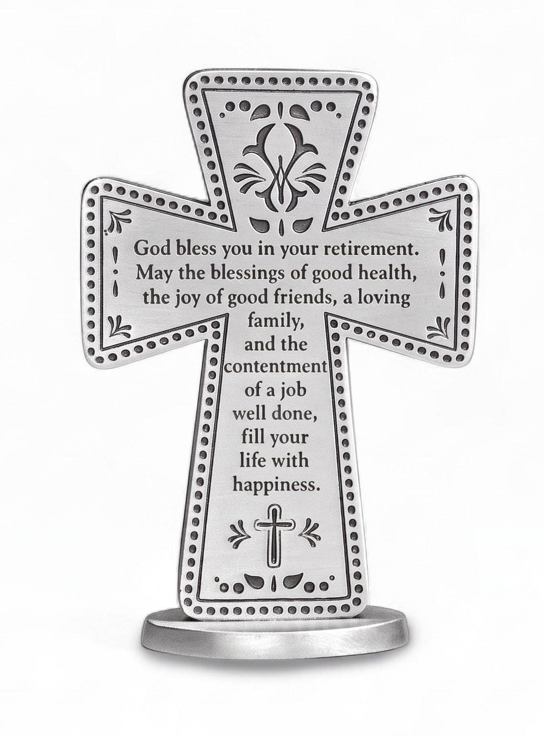 Retirement Standing Cross 3"