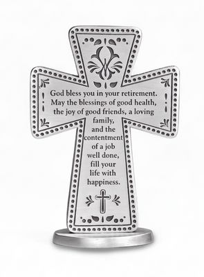 Retirement Standing Cross 3"