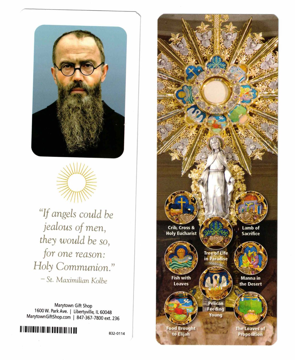 Eucharist/St Max Bookmark