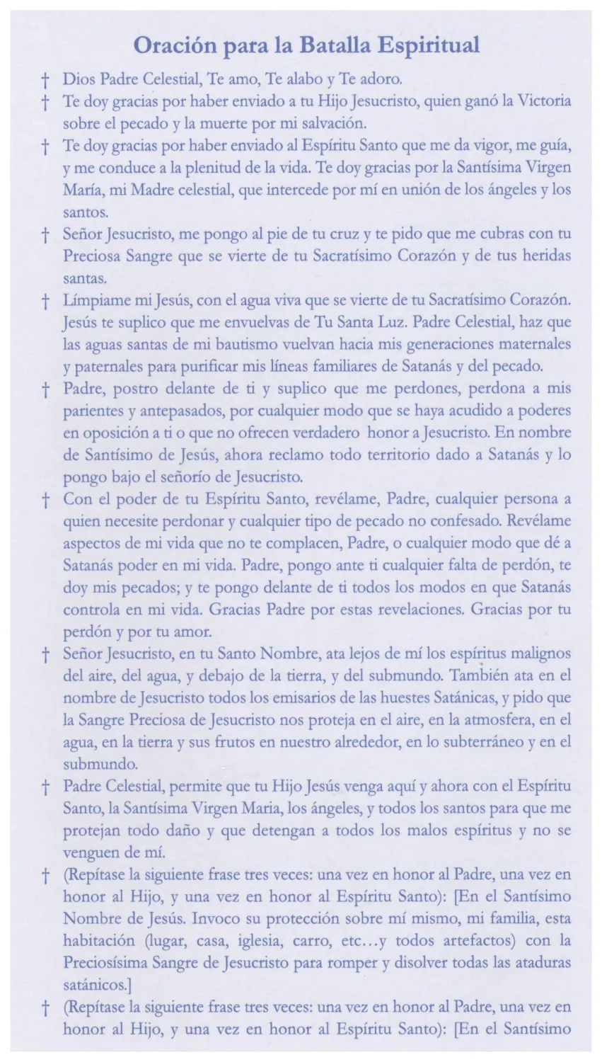 Oracion Para La Batalla